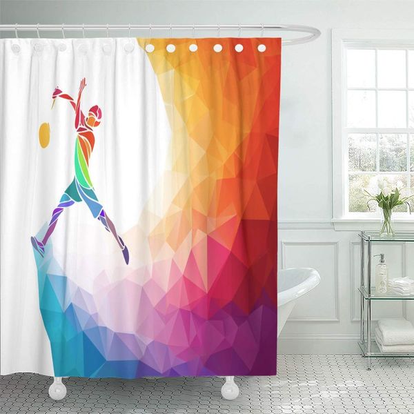 shower curtain sporty badminton sport empty space in abstract colorful polygon shower curtains sets with 12 hooks 72 x 72 inches
shower curtain sporty badminton sport empty space in abstract colorful polygon shower curtains sets with 12 hooks 72 x 72 inches
