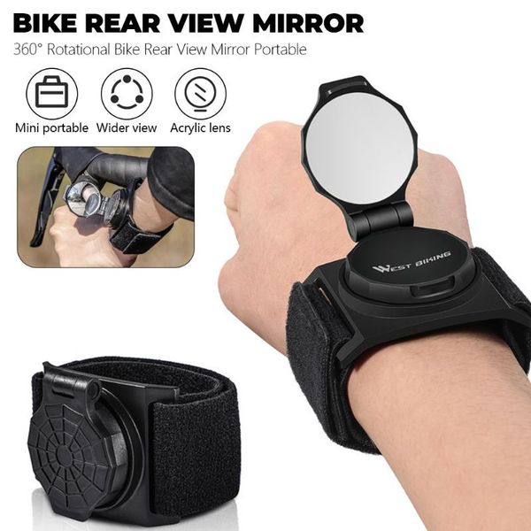 bike groupsets 360 rotational rear view mirror cycling handlebar wrist portable safety back rearview mirrors bicycle accessories
bike groupsets 360 rotational rear view mirror cycling handlebar wrist portable safety back rearview mirrors bicycle accessories