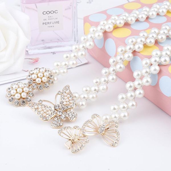 fashion women pearl belt butterfly bowknot rhinestone elastic waist chain female lady dress waistband belts, Black;brown
fashion women pearl belt butterfly bowknot rhinestone elastic waist chain female lady dress waistband belts, Black;brown