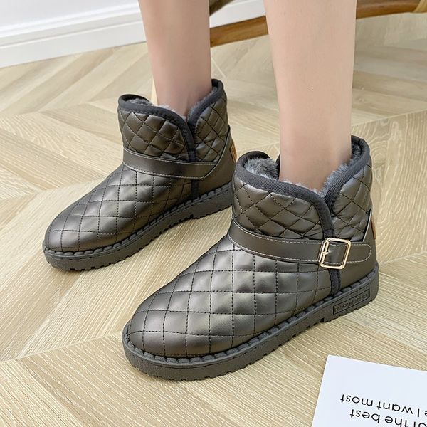 boots women winter snow warm flat plush lining platform slip on ladies women's shoes flock fur ankle female, Black
boots women winter snow warm flat plush lining platform slip on ladies women's shoes flock fur ankle female, Black