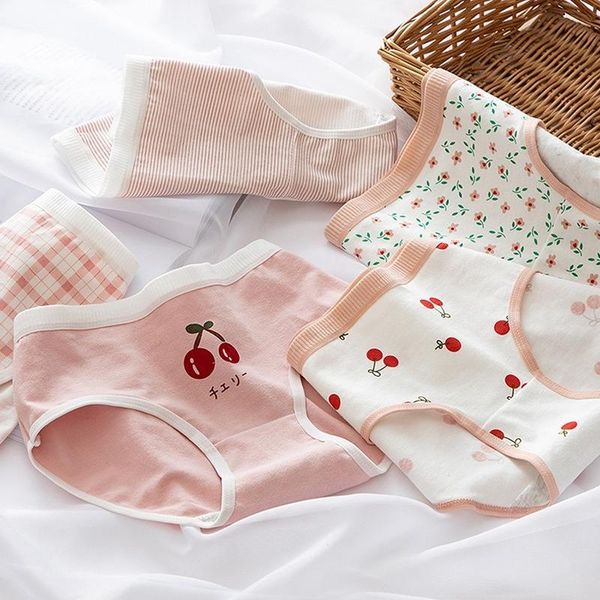 women's panties japanese cherry floral girl underwear soft breathable cotton cute fruit series mid-waist, Black;pink
women's panties japanese cherry floral girl underwear soft breathable cotton cute fruit series mid-waist, Black;pink
