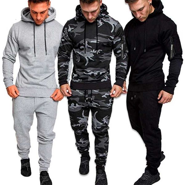 2 pieces tracksuit men's military hoodie sets sportswear camouflage muscle man autumn winter tactical sweatshirts and pants 4xl 211109, Gray
2 pieces tracksuit men's military hoodie sets sportswear camouflage muscle man autumn winter tactical sweatshirts and pants 4xl 211109, Gray