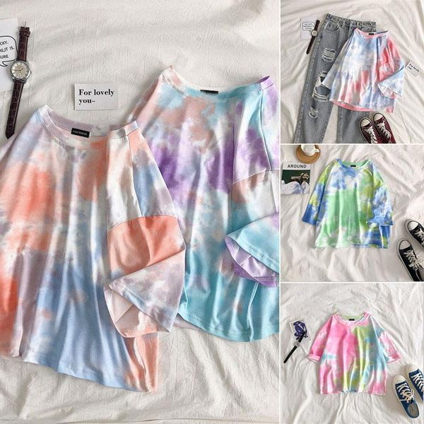 women's t-shirt loose casual women gradient color print tshirt short sleeve summer 2021 fashion tie-dye t-shirts plus size shirt, White
women's t-shirt loose casual women gradient color print tshirt short sleeve summer 2021 fashion tie-dye t-shirts plus size shirt, White