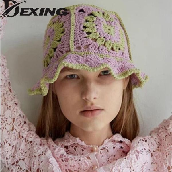 wide brim hats panama 2021 summer fashion brand sun protection foldable cap hollow crochet knitting multicolor bucket hat, Blue;gray
wide brim hats panama 2021 summer fashion brand sun protection foldable cap hollow crochet knitting multicolor bucket hat, Blue;gray