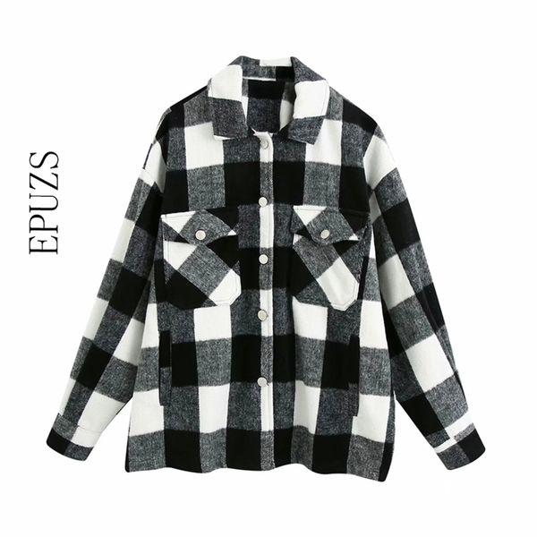 winter thick green plaid jacket women winter coat long sleeve coats and s oversized 210521, Black;brown
winter thick green plaid jacket women winter coat long sleeve coats and s oversized 210521, Black;brown