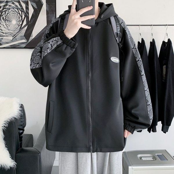 men's jackets hybskr bandanna graphic patchwork men coat 2021 oversize male hooded jacket fashion harajuku streetwear clothing, Black;brown
men's jackets hybskr bandanna graphic patchwork men coat 2021 oversize male hooded jacket fashion harajuku streetwear clothing, Black;brown
