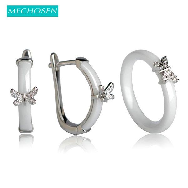 earrings & necklace mechosen bridal jewelry sets earrings&rings white/black shining ceramic aros mini butterfly rhinestone arete parure bijo, Silver
earrings & necklace mechosen bridal jewelry sets earrings&rings white/black shining ceramic aros mini butterfly rhinestone arete parure bijo, Silver