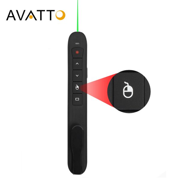 avatto rechargable 2.4g wireless laser presentation pointer with air mouse powerpoint presenter remote control ppt clicker pen
avatto rechargable 2.4g wireless laser presentation pointer with air mouse powerpoint presenter remote control ppt clicker pen