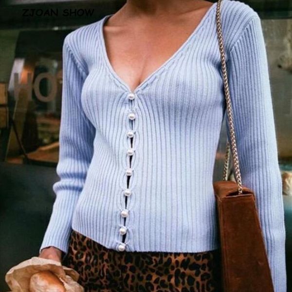 vintage stylish knitting single womens sweater breasted pearl cardigan woman deep v neck long sleeve jumper stretch knitwear, White;black
vintage stylish knitting single womens sweater breasted pearl cardigan woman deep v neck long sleeve jumper stretch knitwear, White;black