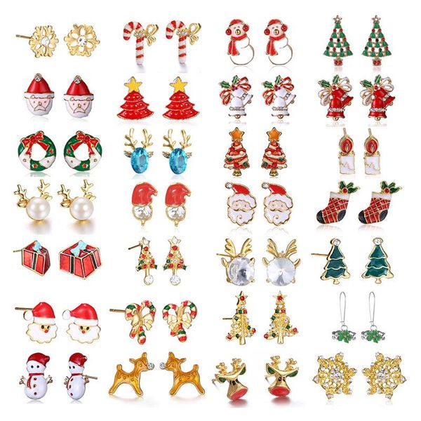 stud christmas ornaments elk tree cartoon earrings snowflake santa holiday year gifts for women, Golden;silver
stud christmas ornaments elk tree cartoon earrings snowflake santa holiday year gifts for women, Golden;silver