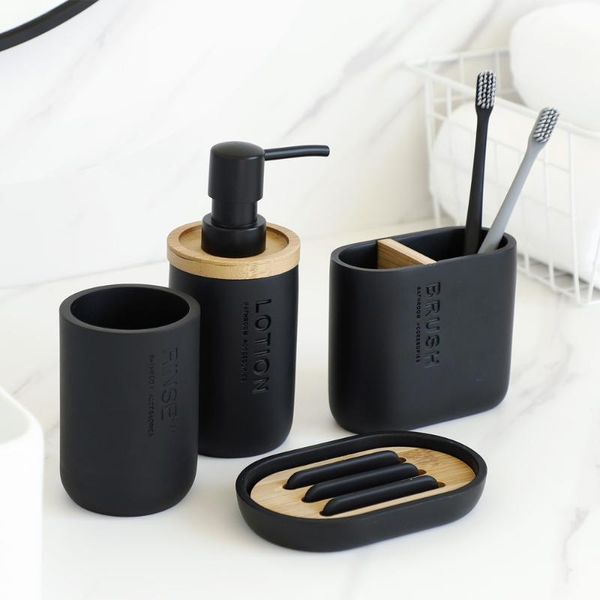 bath accessory set bathroom accessories designer soap lotion dispenser toothbrush holder dish tumbler or pump bottle cup black and white
bath accessory set bathroom accessories designer soap lotion dispenser toothbrush holder dish tumbler or pump bottle cup black and white