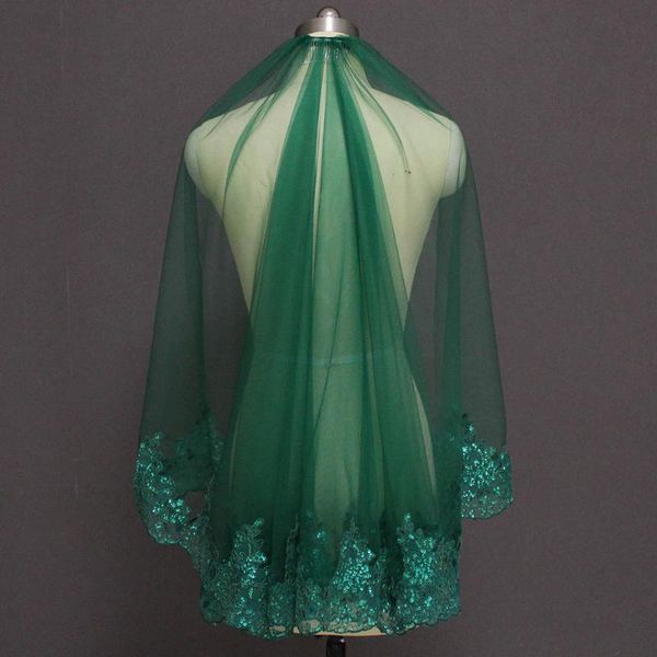 bridal veils 2022 green short wedding veil muslim islamic one layer sequins lace with comb voile mariage bride, Black
bridal veils 2022 green short wedding veil muslim islamic one layer sequins lace with comb voile mariage bride, Black