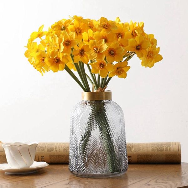 decorative flowers & wreaths 6pcs/lot home room artificial simulation narcissus flower living window decor fake wedding scene daffodil
decorative flowers & wreaths 6pcs/lot home room artificial simulation narcissus flower living window decor fake wedding scene daffodil