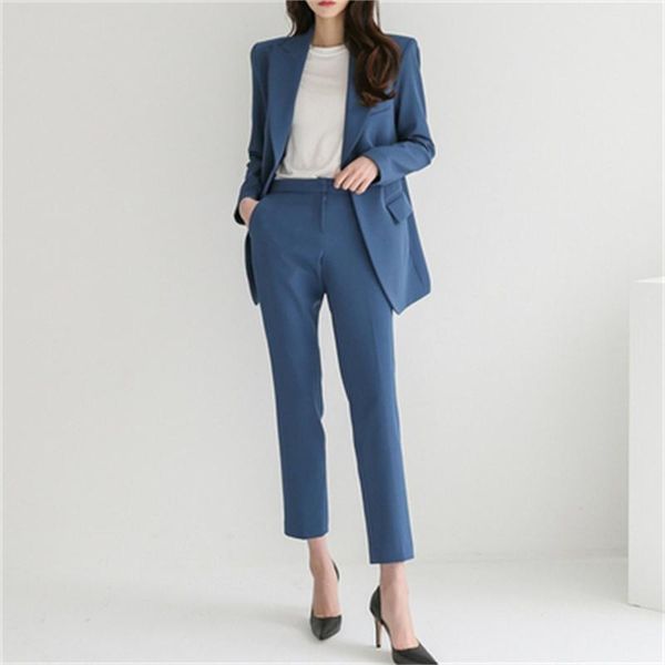 women's two piece pants women leisure business blazer sets belt lace-up nine-point small leg suits female 2021 fashion spring fall, White
women's two piece pants women leisure business blazer sets belt lace-up nine-point small leg suits female 2021 fashion spring fall, White