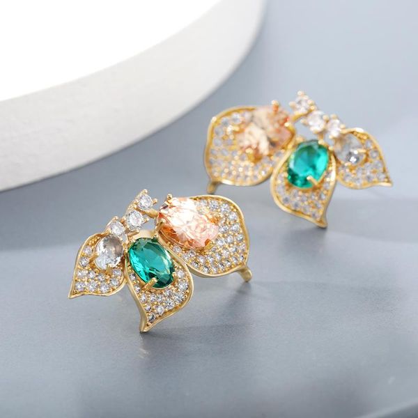 stud cute flower earrings for women zircon leaf garland earring boho party accessories jewelry gift bijoux femme brincos, Golden;silver
stud cute flower earrings for women zircon leaf garland earring boho party accessories jewelry gift bijoux femme brincos, Golden;silver