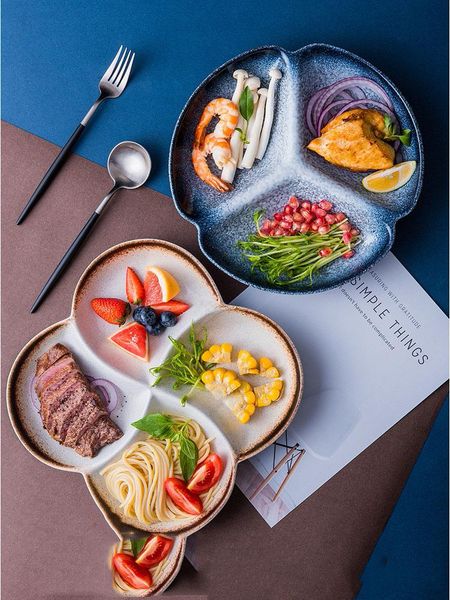 dishes & plates japanese three four compartments ceramic plate divider household tableware vegetable rice noodle dinner home accessoriess
dishes & plates japanese three four compartments ceramic plate divider household tableware vegetable rice noodle dinner home accessoriess