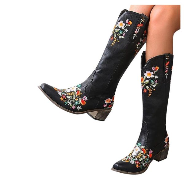 boots women slouchy knee high embroidery pointy toe side zipper mid chunky heel autumn winter fashion shoes oversize, Black
boots women slouchy knee high embroidery pointy toe side zipper mid chunky heel autumn winter fashion shoes oversize, Black