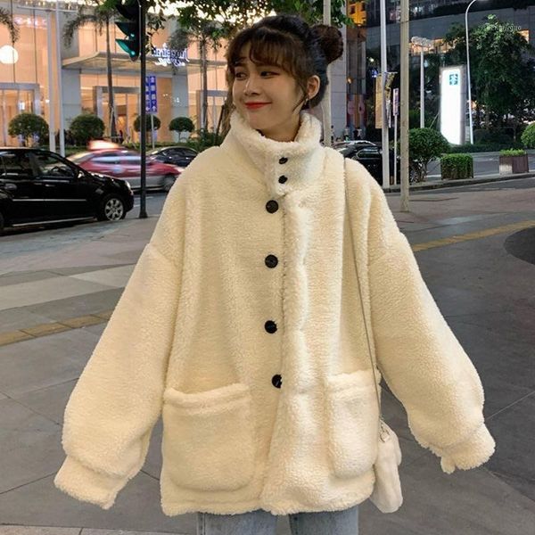 single-breasted autumn women woolon coat classic chic overcoat female oversized simple casual wool jacket women's & blends, Black
single-breasted autumn women woolon coat classic chic overcoat female oversized simple casual wool jacket women's & blends, Black