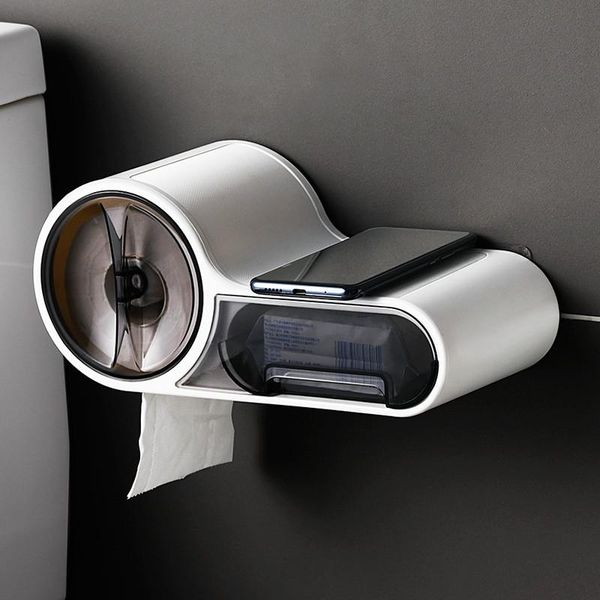 multifunctional toilet paper holder rack waterproof wall-mounted tissue box roll storage bathroom phone holders
multifunctional toilet paper holder rack waterproof wall-mounted tissue box roll storage bathroom phone holders