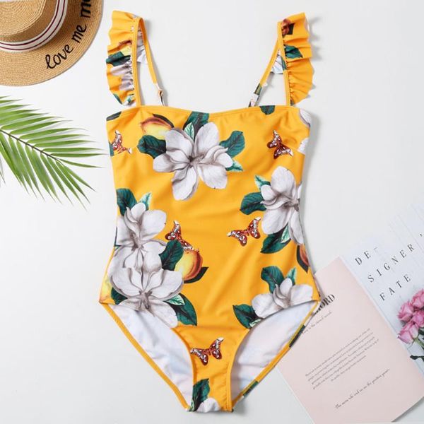 floral one piece swimsuit padded swimwear women ruffle strap bathing suit print swimming for monokini beachwear one-piece suits
floral one piece swimsuit padded swimwear women ruffle strap bathing suit print swimming for monokini beachwear one-piece suits