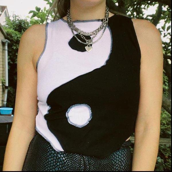 comfy o neck sleeveless patchwork women camis crop fashion cute casual knit shirt y2k autumn female tank basic, White
comfy o neck sleeveless patchwork women camis crop fashion cute casual knit shirt y2k autumn female tank basic, White
