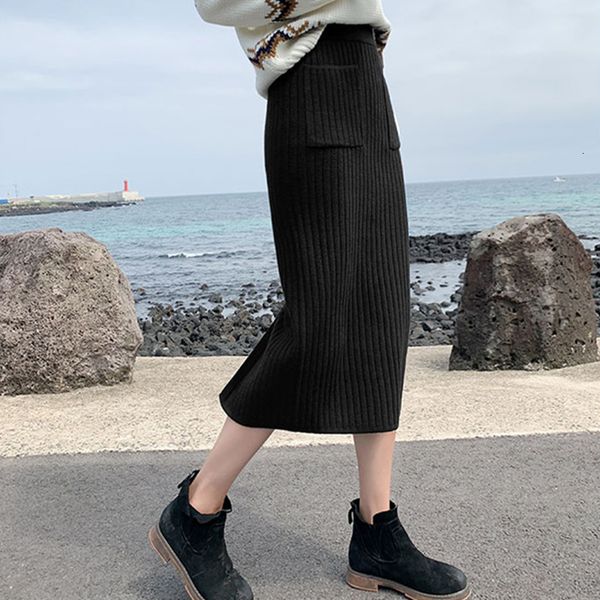skirts women's autumn winter thick knit shirt long pack hip skirts warm wool skirt split one step female jupe femme 0ly3, Black
skirts women's autumn winter thick knit shirt long pack hip skirts warm wool skirt split one step female jupe femme 0ly3, Black