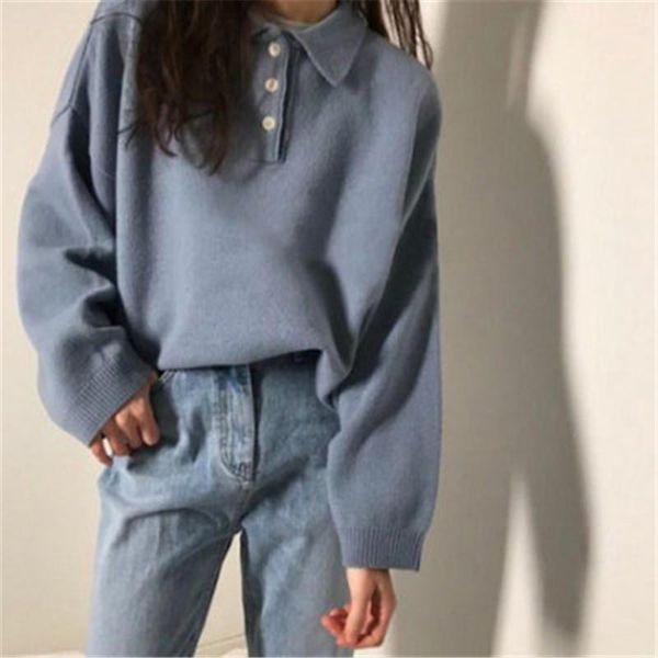 women's sweaters women sweater hiver korean style casual solid color long sleeve warm pullovers lazy preppy knitwear winter clothes, White;black 
women's sweaters women sweater hiver korean style casual solid color long sleeve warm pullovers lazy preppy knitwear winter clothes, White;black