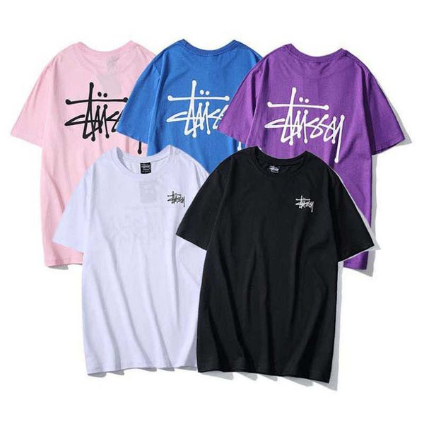fashion brand stuart c west coast t-shirt short sleeve men's and women's street crew neck loose couple's classic cruise cotto, White;black
fashion brand stuart c west coast t-shirt short sleeve men's and women's street crew neck loose couple's classic cruise cotto, White;black