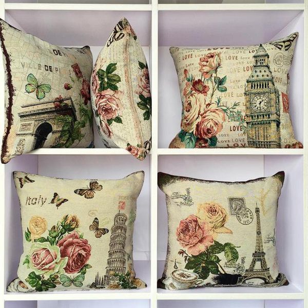 cushion/decorative pillow classic european scenic cushion square embroidered double sides back knitted removable and washable 45*45cm 
cushion/decorative pillow classic european scenic cushion square embroidered double sides back knitted removable and washable 45*45cm