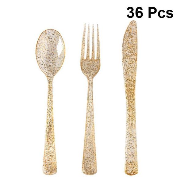 disposable dinnerware 1 set 36pcs cutlery plastic glittering utensils wedding party tableware (cutter fork spoon for each 12pcs)
disposable dinnerware 1 set 36pcs cutlery plastic glittering utensils wedding party tableware (cutter fork spoon for each 12pcs)