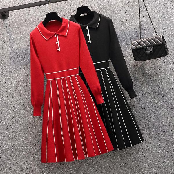 casual dresses collar knitted sweater dress women splicing vestido de muje women's robe femme luxury clothing, Black;gray
casual dresses collar knitted sweater dress women splicing vestido de muje women's robe femme luxury clothing, Black;gray