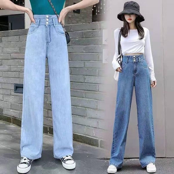 wide-legged jeans women spring 2021 straight-leg tall waist is thin, with a sense of sagging floor-length women's, Blue
wide-legged jeans women spring 2021 straight-leg tall waist is thin, with a sense of sagging floor-length women's, Blue