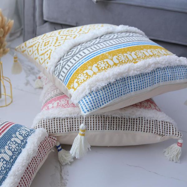 homestay pillow ethnic moroccan style handmade tassel printing cotton linen cushion for sofa bedside cushion/decorative
homestay pillow ethnic moroccan style handmade tassel printing cotton linen cushion for sofa bedside cushion/decorative