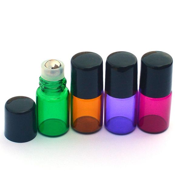 storage bottles & jars 100pcs mini perfume sample test 2ml colorful roller glass bottle refillable essential oil roll-on vial
storage bottles & jars 100pcs mini perfume sample test 2ml colorful roller glass bottle refillable essential oil roll-on vial