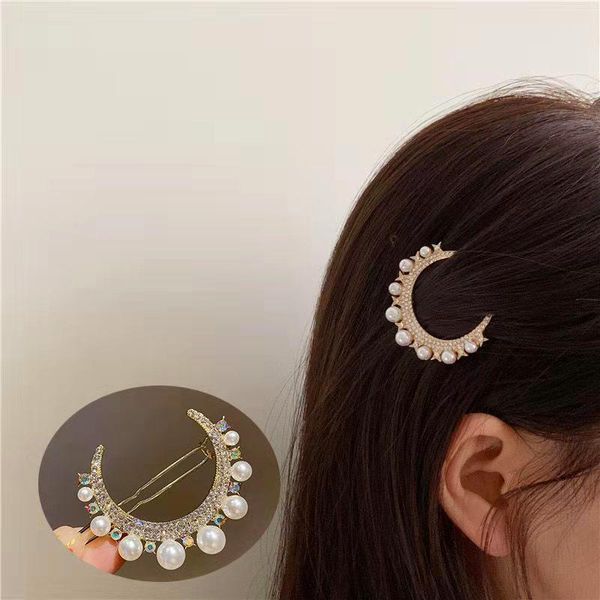 hair clips & barrettes moon rhinestone women's hairpin temperament girl pearl bangs word clip metal side fashion headdress gift wholesa, Golden;silver
hair clips & barrettes moon rhinestone women's hairpin temperament girl pearl bangs word clip metal side fashion headdress gift wholesa, Golden;silver