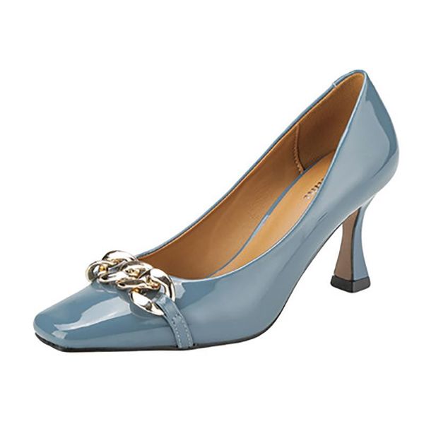 dress shoes 7cm leather round toe stiletto medium high heels pumps for women metal decoration woman 2021 est party houes, Black
dress shoes 7cm leather round toe stiletto medium high heels pumps for women metal decoration woman 2021 est party houes, Black
