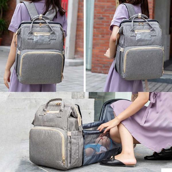 diaper bags 5 in 1 large capacity bag backpack mummy foldable baby bed infant travel bassinet crib with mattress
diaper bags 5 in 1 large capacity bag backpack mummy foldable baby bed infant travel bassinet crib with mattress