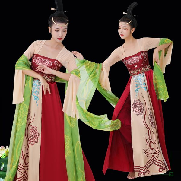 oriental fairy dancewear ancient hanfu costume classical dance dress folral print performance outfit the tang dynasty royal court stage wear, Black;red
oriental fairy dancewear ancient hanfu costume classical dance dress folral print performance outfit the tang dynasty royal court stage wear, Black;red