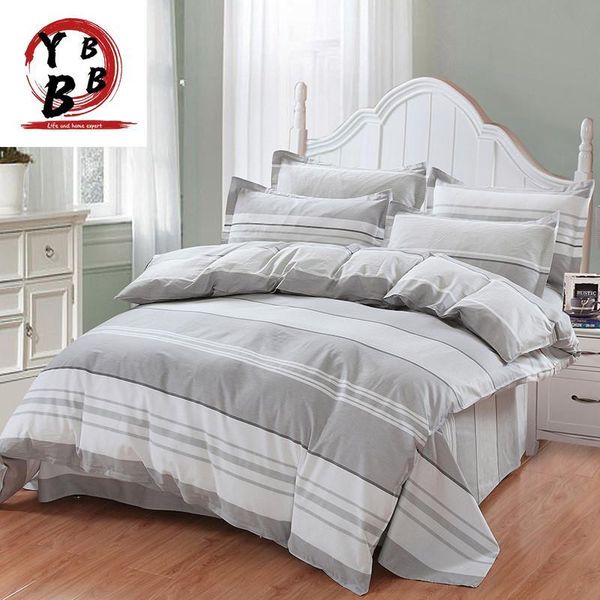 bedding sets gray white stripes simple style set bed sheet pillow cases duvet cover bedclothes easy to clean
bedding sets gray white stripes simple style set bed sheet pillow cases duvet cover bedclothes easy to clean