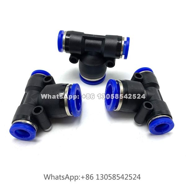 watering equipments t type pneumatic push in fittings for air/water hose and tube connector 4 to 16mm, plastic pipe fitting
watering equipments t type pneumatic push in fittings for air/water hose and tube connector 4 to 16mm, plastic pipe fitting