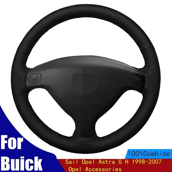 hand-stitched car steering wheel cover soft black genuine leather for sail astra g h 1998-2007 accessories covers
hand-stitched car steering wheel cover soft black genuine leather for sail astra g h 1998-2007 accessories covers