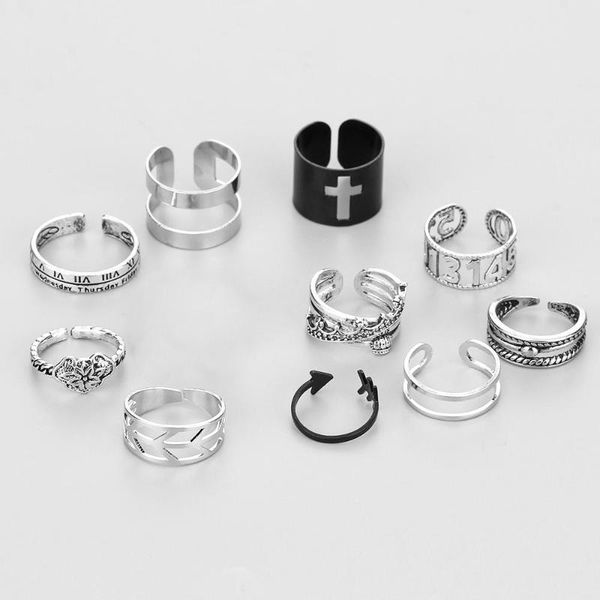 cluster rings retro geometric arrow crown cross for women men opening adjustable fashion hip hop statement punk party finger ring, Golden;silver
cluster rings retro geometric arrow crown cross for women men opening adjustable fashion hip hop statement punk party finger ring, Golden;silver