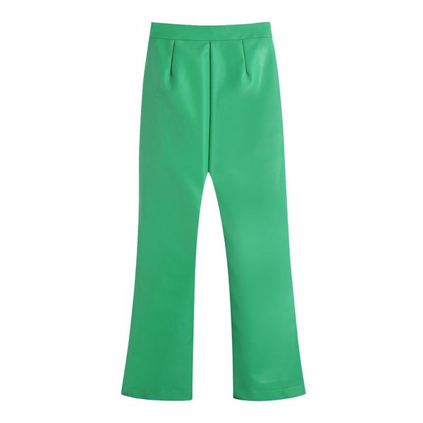 women's pants & capris women green pu middle waist clothes wide leg trousers vintage quality 2021 fashion office ladies straight, Black;white
women's pants & capris women green pu middle waist clothes wide leg trousers vintage quality 2021 fashion office ladies straight, Black;white