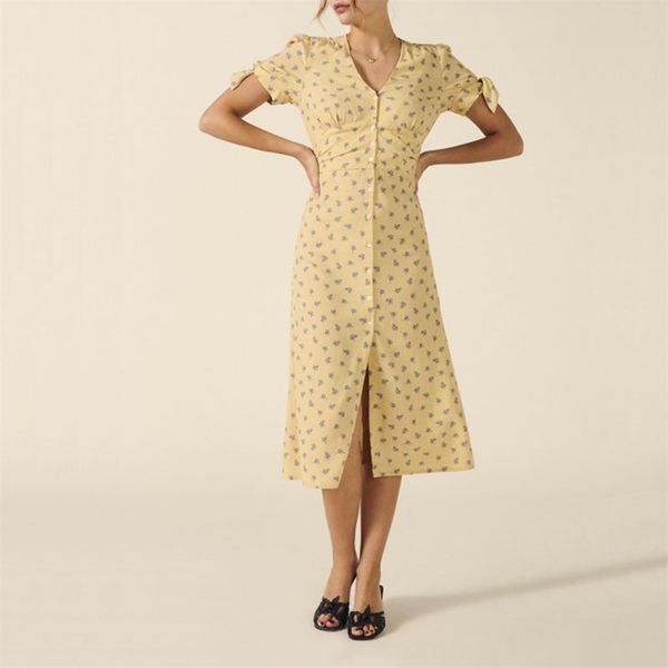 summer women's dress casual flower print v-neck short sleeve bow decoration slim vestidos 210430, Black;gray
summer women's dress casual flower print v-neck short sleeve bow decoration slim vestidos 210430, Black;gray