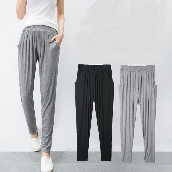 thin modal casual harem pants women summer plus size loose and carrot small feet high waist nine points sports women's & capris, Black;white
thin modal casual harem pants women summer plus size loose and carrot small feet high waist nine points sports women's & capris, Black;white