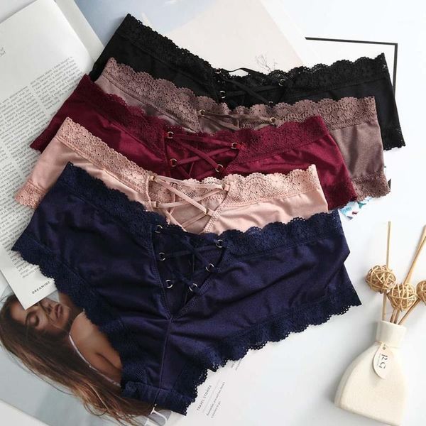 women's panties hollow out back cross strap bandage satin lace women seamless underwear lingerie, Black;pink
women's panties hollow out back cross strap bandage satin lace women seamless underwear lingerie, Black;pink