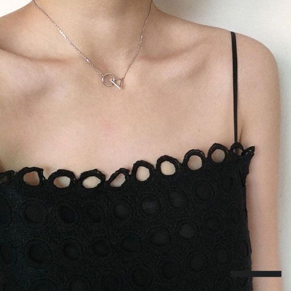 chokers exquisite simple metal circle linked triangle necklace for woman girls jewelry wholesale cn079, Golden;silver
chokers exquisite simple metal circle linked triangle necklace for woman girls jewelry wholesale cn079, Golden;silver
