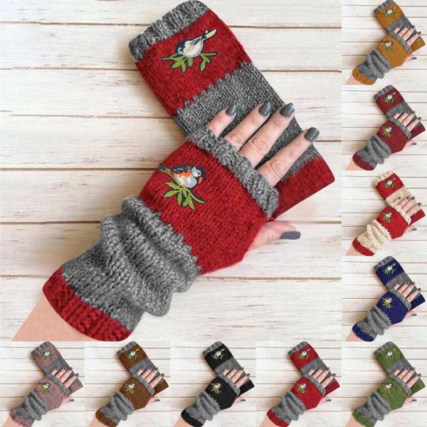 five fingers gloves women fingerless winter knit warm plus velvet embroidere outdoor glove without printed girls mittens gift, Blue;gray
five fingers gloves women fingerless winter knit warm plus velvet embroidere outdoor glove without printed girls mittens gift, Blue;gray