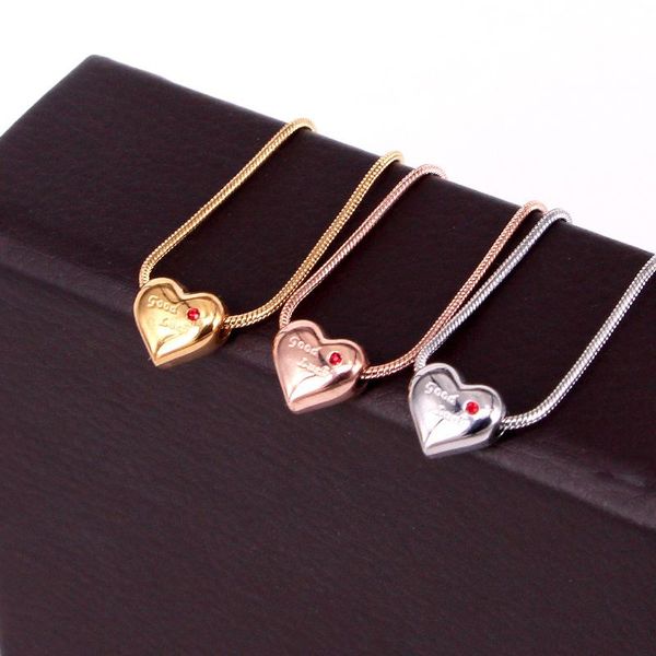pendant necklaces korean style stainless steel crystal good luck love heart snake chain necklace rose gold color women female party gift, Silver
pendant necklaces korean style stainless steel crystal good luck love heart snake chain necklace rose gold color women female party gift, Silver