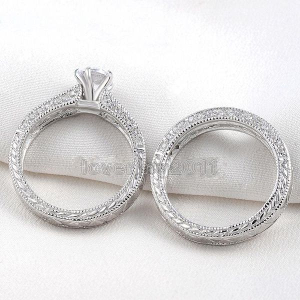 wedding rings choucong trendy women fashion jewelry 14kt white gold filled round cut cz simulated stones 2 in 1 party ring sz5-10, Slivery;golden
wedding rings choucong trendy women fashion jewelry 14kt white gold filled round cut cz simulated stones 2 in 1 party ring sz5-10, Slivery;golden